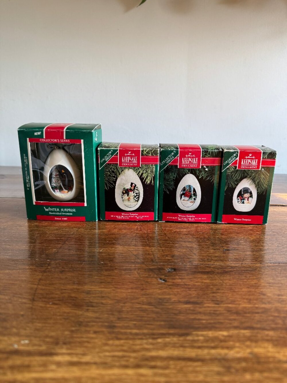 Four Penguin Ornament by Hallmark Collector's Series 1989, 1990, 1991 or 1992 - Picture 1 of 16